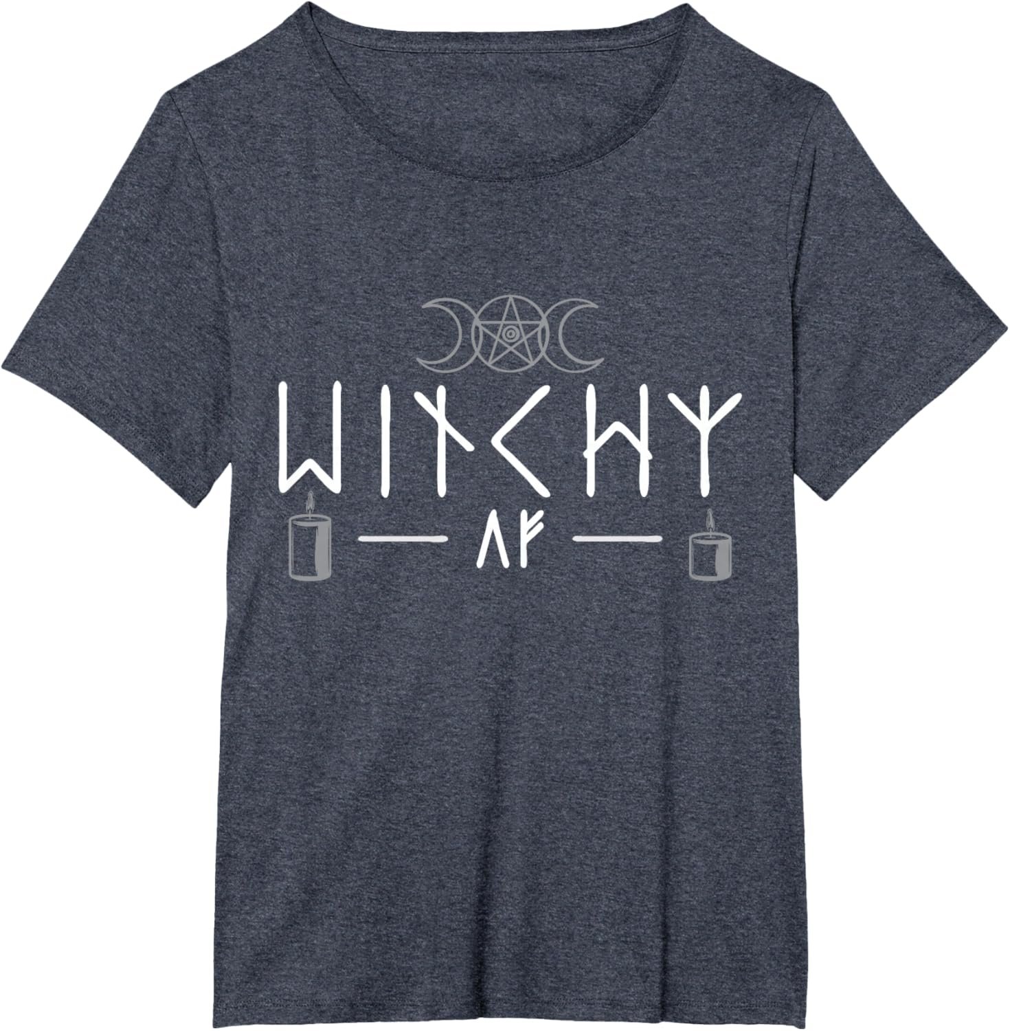 Witchy AF Three Moons Wicca T-Shirt - lunas-mystic-emporium.com Witchy AF Three Moons Wicca T-Shirt