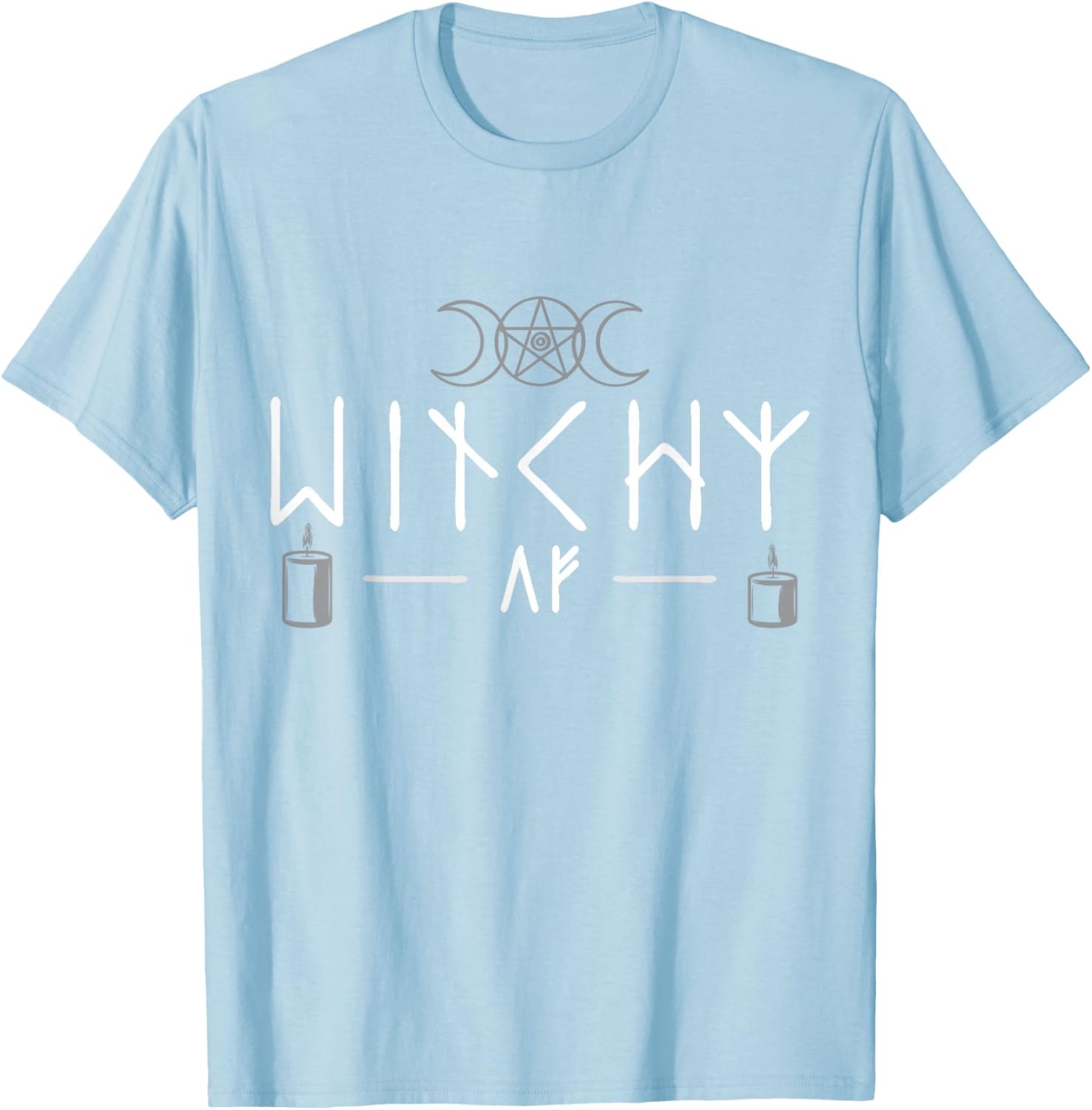 Witchy AF Three Moons Wicca T-Shirt - lunas-mystic-emporium.com Witchy AF Three Moons Wicca T-Shirt