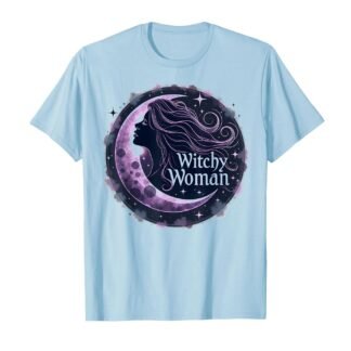 Witchy Woman Mystical Moon Goddess for Wiccan Lovers T-Shirt