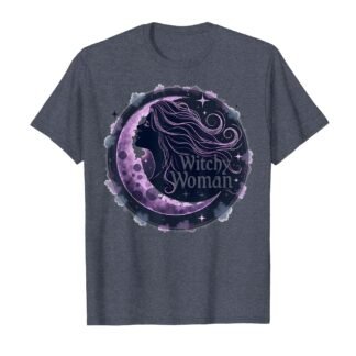 Witchy Woman Mystical Moon Goddess for Wiccan Lovers T-Shirt
