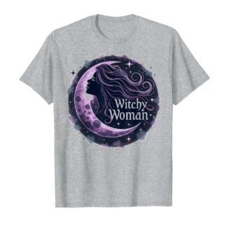 Witchy Woman Mystical Moon Goddess for Wiccan Lovers T-Shirt
