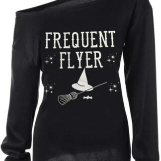 Women Halloween Sweatshirts Off The Shoulder Slouchy Shirts Long Sleeve Pullover