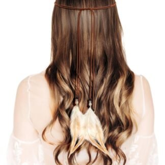 XunYee Feather Hippie Headband for Women - Indian Feather Hair Accessories for Costume Classic Style - lunas-mystic-emporium.com XunYee Feather Hippie Headband for Women - Indian Feather Hair Accessories for Costume (Classic Style)