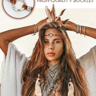 XunYee Feather Hippie Headband for Women - Indian Feather Hair Accessories for Costume Classic Style - lunas-mystic-emporium.com XunYee Feather Hippie Headband for Women - Indian Feather Hair Accessories for Costume (Classic Style)