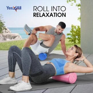 Yes4All High-Density EPP Round Back Roller Foam, Exercise Foam Roller for Yoga, Pilates & Stretching - 12, 18, 24, 36 inch