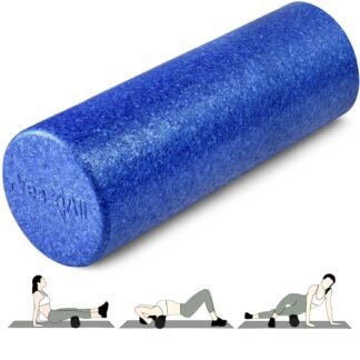 Yes4All High-Density EPP Round Back Roller Foam, Exercise Foam Roller for Yoga, Pilates & Stretching - 12, 18, 24, 36 inch