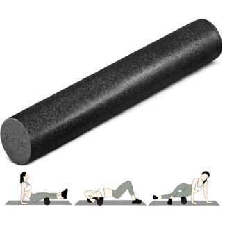 Yes4All High-Density EPP Round Back Roller Foam, Exercise Foam Roller for Yoga, Pilates & Stretching - 12, 18, 24, 36 inch
