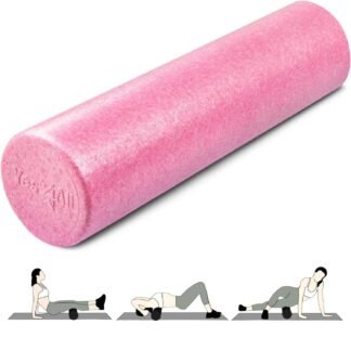 Yes4All High-Density EPP Round Back Roller Foam, Exercise Foam Roller for Yoga, Pilates & Stretching - 12, 18, 24, 36 inch