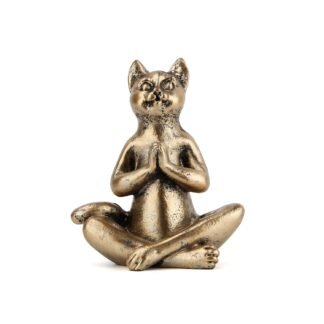Yoga Cat Statues for Home Decor Accents,Yoga Pose Figurine for Zen Spiritual Bedroom Living Room Office Table Desk Modern Boho Decoration,Meditation Shelf Decor Accents Antique...