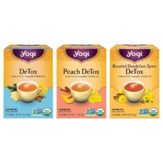 Yogi Herbal DeTox Variety Pack (3 Pack) Healthy Cleansing Formula - Caffeine Free - 48 Organic Tea Bags