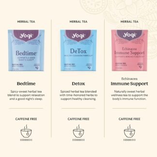 Yogi Organic Tea Sampler Gift Box (45 Tea Bags) Assorted Delicious Wellness Blends - 9 Favorite Herbal, Green & Black Varieties