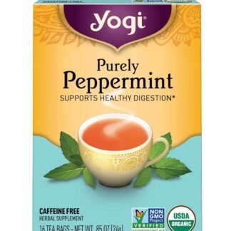 Yogi Purely Peppermint Tea 16BAGS NET WT 0.85OZ (24G)