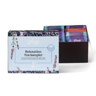 Yogi Relaxation Sampler Box (32 Tea Bags) - 8 Favorite Herbal Teas - Organic & Caffeine Free