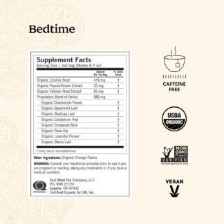 Yogi Tea Bedtime Tea - 16 Tea Bags per Pack (4 Packs) - Chamomile & Passionflower Herbal Tea Blend - Tea to Support a Good Night's Sleep - Includes Lavender, Licorice Root,...