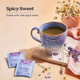 Yogi Tea Bedtime Tea - 16 Tea Bags per Pack (4 Packs) - Chamomile & Passionflower Herbal Tea Blend - Tea to Support a Good Night's Sleep - Includes Lavender, Licorice Root,...