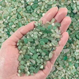 0.5 Lb/230g Green Aventurine Crystal Chips Bulk Crushed Stones, Natural Gemstones Jade Pebbles Marbles Tumbled Healing Crushed Quartz for Vase Fillers, Aquarium Gravel Rocks and...