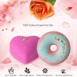 10 Bath Bombs for Kids, Bath Bomb Gift Set, Natural Bubble Bathbombs, Shea Butter Dry Skin Moisturize, Fizzy Spa Bath for Her Mom Women Kids Girls Girlfriend, Birthday, Stocking...