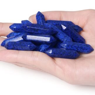 10 PCS Lapis Lazuli Healing Crystals Wands Polished Tumbled Stones Bulk Natural Hexagonal Pointed Reiki Energy Balancing Meditation Therapy Chakra Wand Set - lunas-mystic-emporium.com 10 PCS Lapis Lazuli Healing Crystals Wands Polished Tumbled Stones Bulk Natural Hexagonal Pointed Reiki Energy Balancing Meditation Therapy Chakra Wand Set