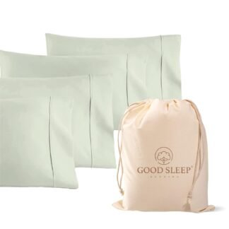 1000 TC Blush Standard Pillowcases Set of 4 100% Egyptian Cotton Pillow Cases with Long Staple Cotton & Sateen Weave, Silky Soft Hotel - Like Bed Pillow Covers for Comfy...