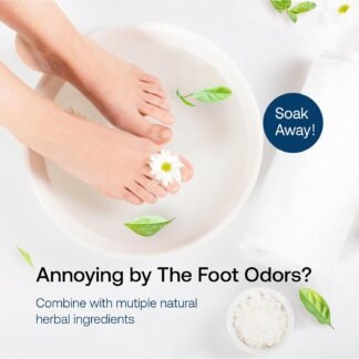 16oz Tea Tree Oil Foot Soak with Epsom Salt - For Stinky Feet, Softens Calluses, Cracked Heel Care, Toenail Repair - Epsom Salts for Soaking, Pedicure Foot Spa for Women, Men