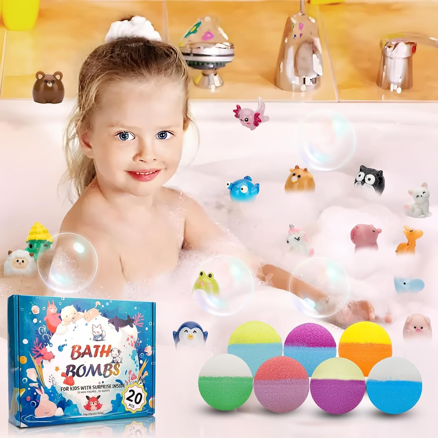 20 Pack Bath Bombs for Kids with Surprise Inside Bubble Bath Toys Organic Natural Bath Bombs Set Stocking Stuffers Birthday Christmas Gifts for Kids 3 4 5 6 7 8 Years Old Boys - lunas-mystic-emporium.com 20 Pack Bath Bombs for Kids with Surprise Inside Bubble Bath Toys Organic Natural Bath Bombs Set Stocking Stuffers Birthday Christmas Gifts for Kids 3 4 5 6 7 8 Years Old Boys...