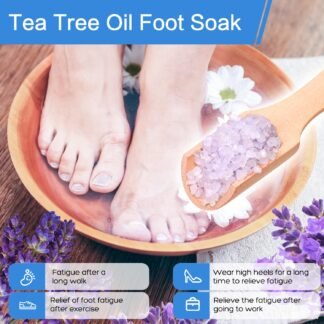 20 Pack Himalayan Pink Salt Feet Soak lavender foot soaking Pedicure kit Supplies for Foot Spa Foot Soak Salts with Epsom Salt for Soaking Lavender Pedicure kit Callus Remover
