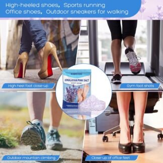 20 Pack Himalayan Pink Salt Feet Soak lavender foot soaking Pedicure kit Supplies for Foot Spa Foot Soak Salts with Epsom Salt for Soaking Lavender Pedicure kit Callus Remover