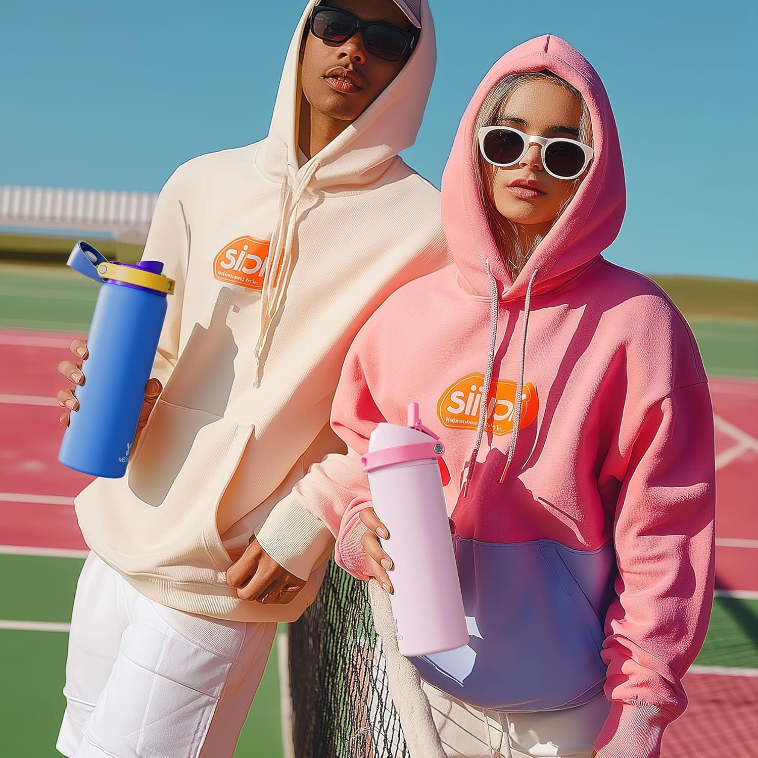 24 oz Insulated Water Bottle for Sports Meoky Stainless Steel Water Bottle with Straw and Spout Lid - Leak Proof Cold for 24 Hours Fits in Car Cup Holder BPA-Free for Women - lunas-mystic-emporium.com 24 oz Insulated Water Bottle for Sports: Meoky Stainless Steel Water Bottle with Straw and Spout Lid - Leak Proof, Cold for 24 Hours, Fits in Car Cup Holder, BPA-Free for Women...