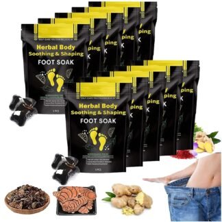 25Pcs Herbal Detox Cleansing Foot Soak Beads, Herbal Detox and Shaping Foot soak Beads Body Detox Foot Soak Natural Herbal Foot Massage Beads, Relaxing and Soothing Experience...