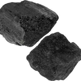 2Pcs Black Tourmaline 1.8-2.2" Large Natural Stones Raw Healing Crystals Black Tourmaline Crystals for Tumbling Cabbing Polishing Rock Rocks Rough Wire Wrapping Wicca Reiki Gifts