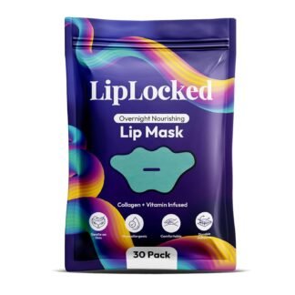 30-Pack Overnight Collagen Lip Mask – Nourishing Lip Masks with Aloe Vera, CoQ10, Vitamin B5, B7 & E – Hydrating & Anti-Aging Treatment for Soft, Smooth Lips While You Sleep