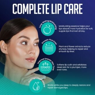 30-Pack Overnight Collagen Lip Mask – Nourishing Lip Masks with Aloe Vera, CoQ10, Vitamin B5, B7 & E – Hydrating & Anti-Aging Treatment for Soft, Smooth Lips While You Sleep