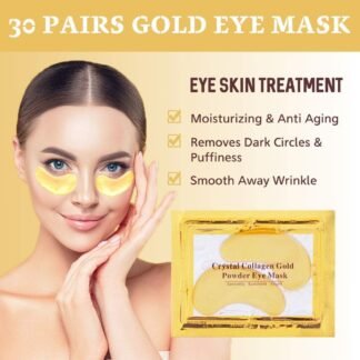 30 Pairs Under Eye Collagen Patches Gold Moisturizing Under Eye Mask Under Eye Gel Pads for dark circles and puffiness - lunas-mystic-emporium.com 30 Pairs Under Eye Collagen Patches, Gold Moisturizing Under Eye Mask, Under Eye Gel Pads for dark circles and puffiness