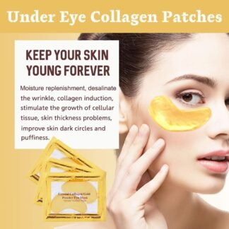 30 Pairs Under Eye Collagen Patches Gold Moisturizing Under Eye Mask Under Eye Gel Pads for dark circles and puffiness - lunas-mystic-emporium.com 30 Pairs Under Eye Collagen Patches, Gold Moisturizing Under Eye Mask, Under Eye Gel Pads for dark circles and puffiness