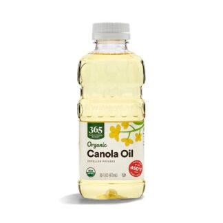 365 by Whole Foods Market, Organic Canola Cooking Oil, 16 Fl Oz (Pack of 2)