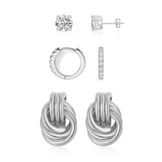 3Pairs Gold Hoop Earrings Set for Women Trendy Chunky Huggie Dainty Earring Jewelry for Women Teens