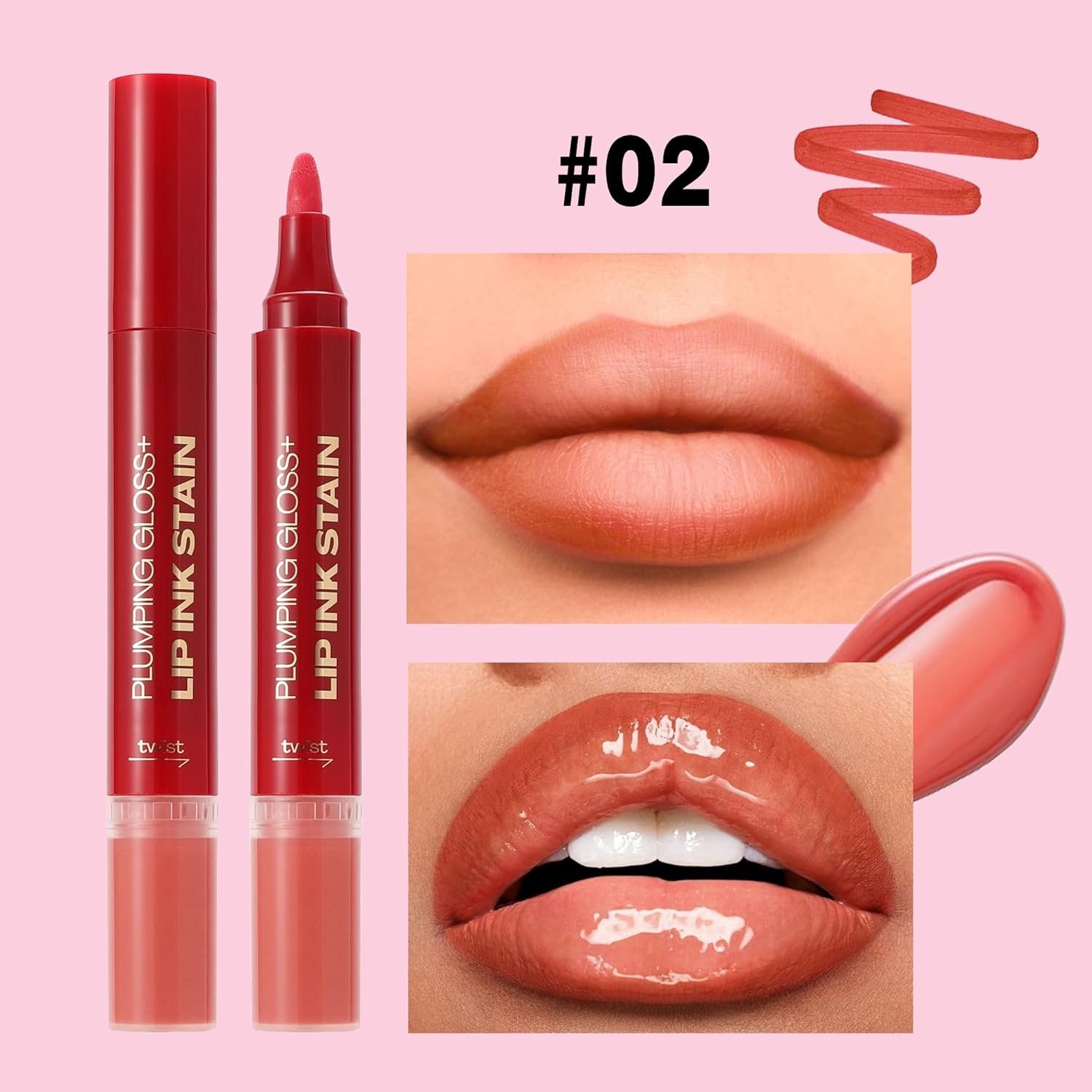 3pcs Lip Stain with Precise Pen-Like Tip Chisel Tip Marker Lipstain Smooth Application Satin Stained Finish Matte Color Look Transfer-Proof All Day Wear Lip Color - lunas-mystic-emporium.com 3pcs Lip Stain with Precise Pen-Like Tip, Chisel Tip Marker Lipstain, Smooth Application, Satin Stained Finish, Matte Color Look, Transfer-Proof, All Day Wear Lip Color