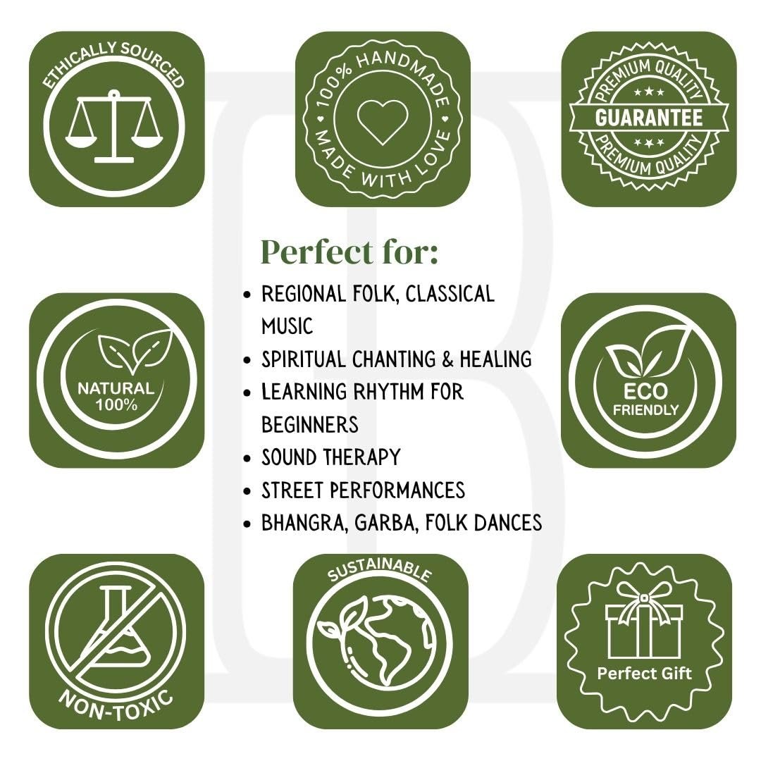 5 Inch Small Handmade Traditional Authentic Wooden Leather Classical Indian Folk Dumroo Damroo Damaru Hand Drum Percussion Instrument Set Decorative Collectible Showpiece - lunas-mystic-emporium.com 5 Inch Small Handmade Traditional Authentic Wooden & Leather Classical Indian Folk Dumroo Damroo Damaru Hand Drum Percussion Instrument Set, Decorative Collectible Showpiece...