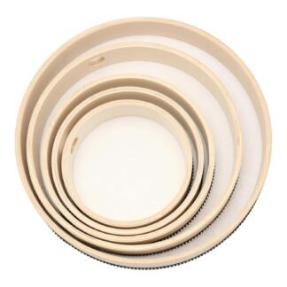 5 Pcs Hand Drum Set, 6 Inch 7 Inch 8 Inch 10 Inch 12 Inch Wood Frame Drum Kit with Drum Stick, Hand Held Drums for Adults, Beginners Party Supplies