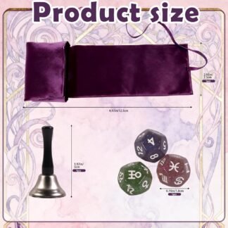 5PCS Tarot Card Sets with Tarot Bags Crystal Tarot Card Accessories and Bells