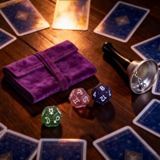 5PCS Tarot Card Sets with Tarot Bags Crystal Tarot Card Accessories and Bells