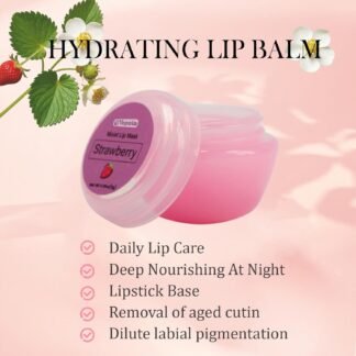 6 Pack Cute Lip Mask Sleeping Overnight for Dry Lips with Coconut Oil and Beeswax -Smoothing Hydrating Softening Plumoing Moisturizing with Small Lip Brush 6 Flavors Gift for...
