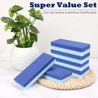 6 Pack Foot Pumice Stone for Feet Callus Remover EWAGOA Pedicure Tools for Feet Foot Exfoliator and Foot Scrubber Dead Skin Remover Cracked Heel Repair 6-Blue - lunas-mystic-emporium.com 6 Pack Foot Pumice Stone for Feet Callus Remover, EWAGOA Pedicure Tools for Feet, Foot Exfoliator and Foot Scrubber Dead Skin Remover Cracked Heel Repair (6-Blue)