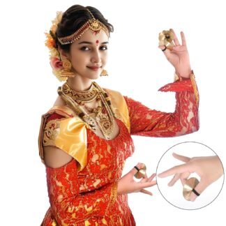 6 Pieces Finger Cymbals, Brass Musical Instrument, Belly Dancer Finger Dance Accessories, Percussion Zills Instruments