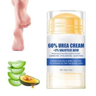 60% Urea Hydrating and Anti-Cracking Foot Cream, 2025 Upgraded Moisturising and Relieves Cracking and Dryness Foot Cream, Foot Lotion Heel Stick Repairs and Hydrates Dry and...