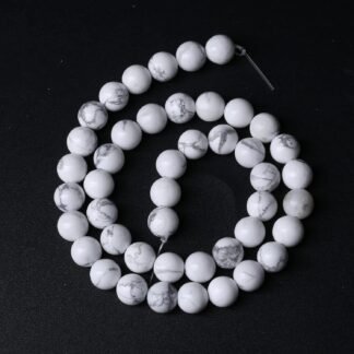 6MM 60PCS Natural Stone White Howlite Turquoise Crystal Beads for Jewelry Making DIY Bracelet - lunas-mystic-emporium.com 6MM 60PCS Natural Stone White Howlite Turquoise Crystal Beads for Jewelry Making DIY Bracelet