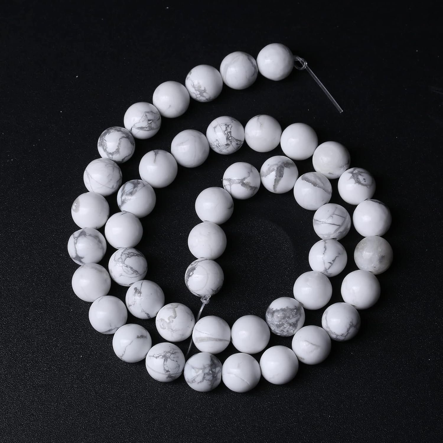 6MM 60PCS Natural Stone White Howlite Turquoise Crystal Beads for Jewelry Making DIY Bracelet - lunas-mystic-emporium.com 6MM 60PCS Natural Stone White Howlite Turquoise Crystal Beads for Jewelry Making DIY Bracelet