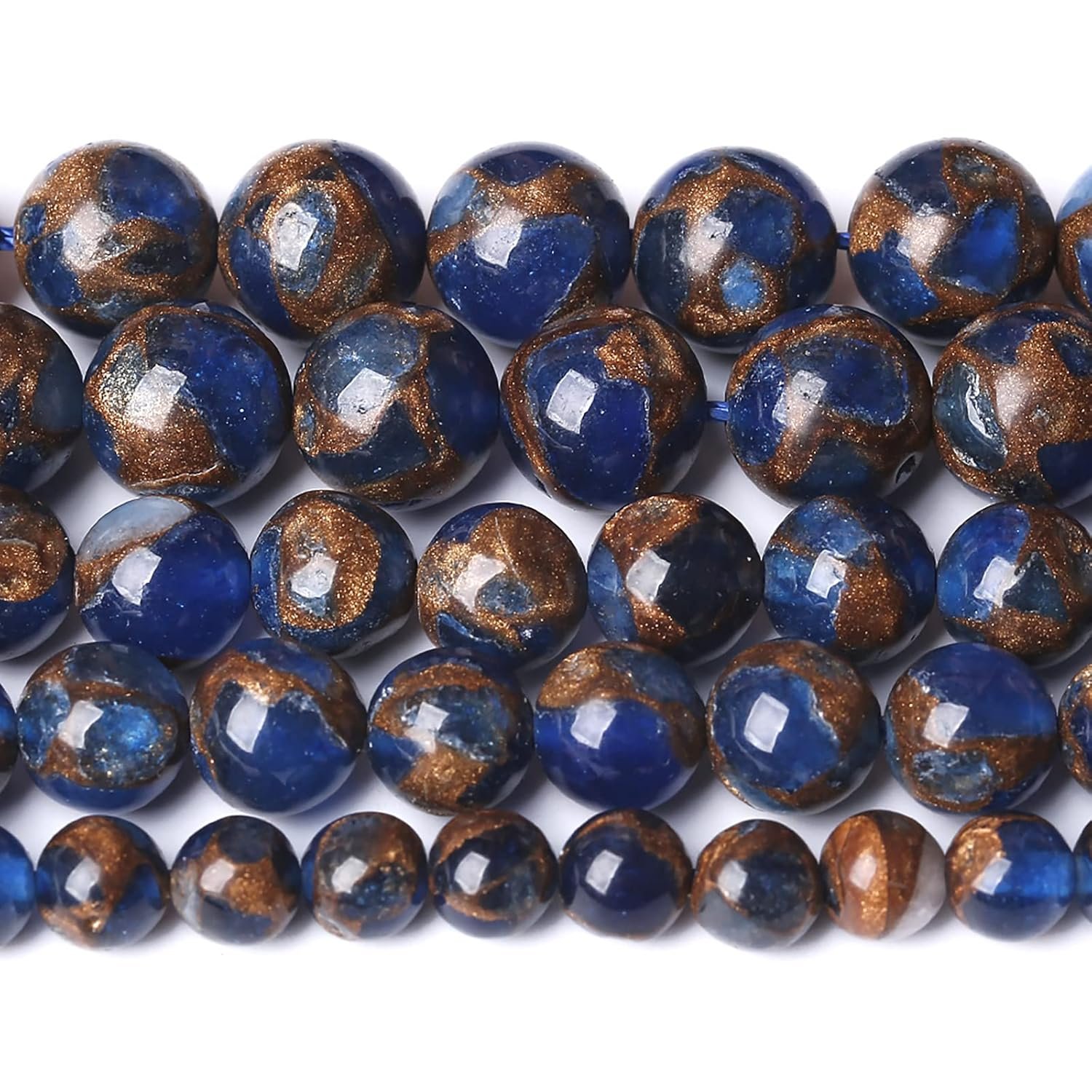 6MM 60PCS Natural Stone White Howlite Turquoise Crystal Beads for Jewelry Making DIY Bracelet - lunas-mystic-emporium.com 6MM 60PCS Natural Stone White Howlite Turquoise Crystal Beads for Jewelry Making DIY Bracelet