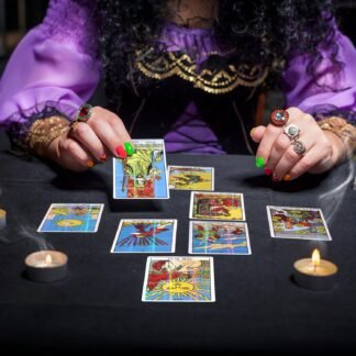 78 Classic Tarot Cards with Guide Book, Traditional Standard Tarot Cards Set for Fortune Telling Game and Board Game for Beginners and Experts