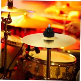 8-Inch Brass Crash Cymbal for Drum Kit - Compact, Quick Response, Versatile Use, Golden Finish